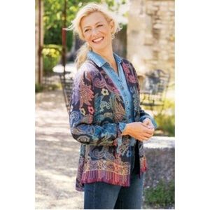 Soft Surroundings Paloma Paisley Jacket